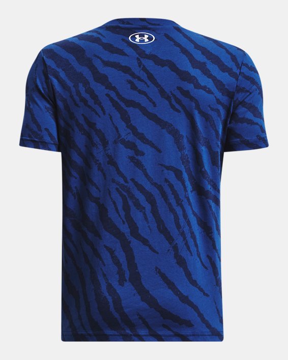 Boys' Project Rock Logo Printed Short Sleeve in Blue image number 1